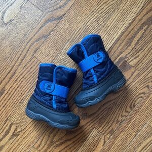Kamik Blue and Black Kids Snow Boots